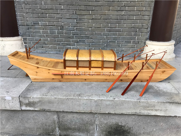 博物館展品古代木船模型