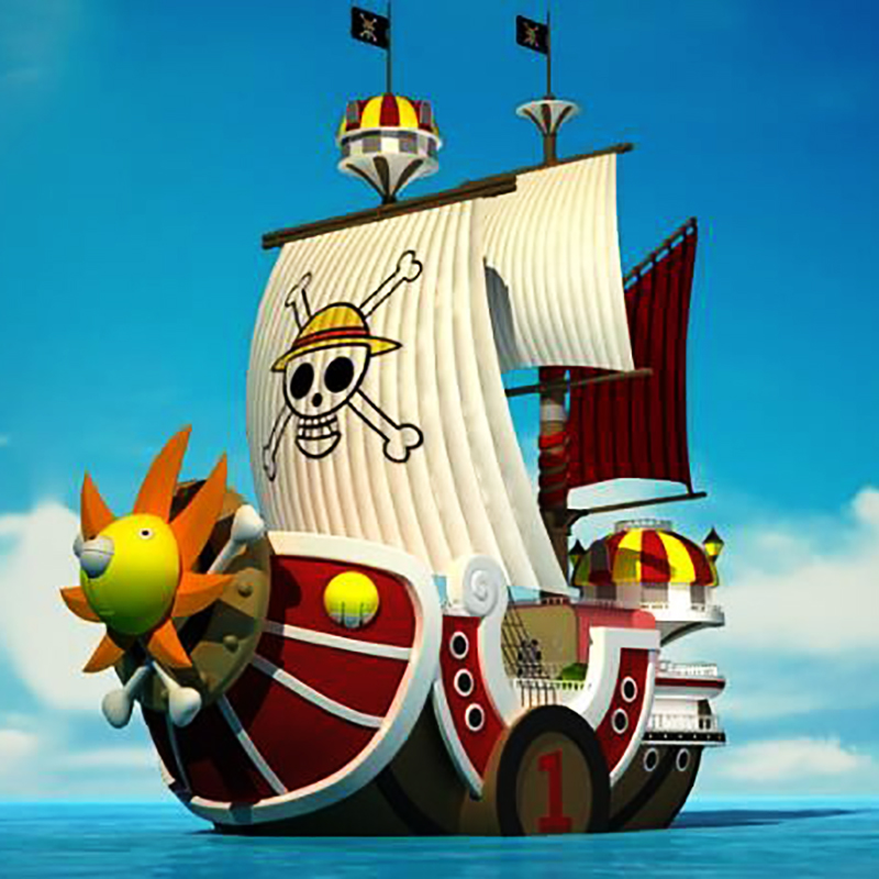 海賊王兒童游樂景觀裝飾木船