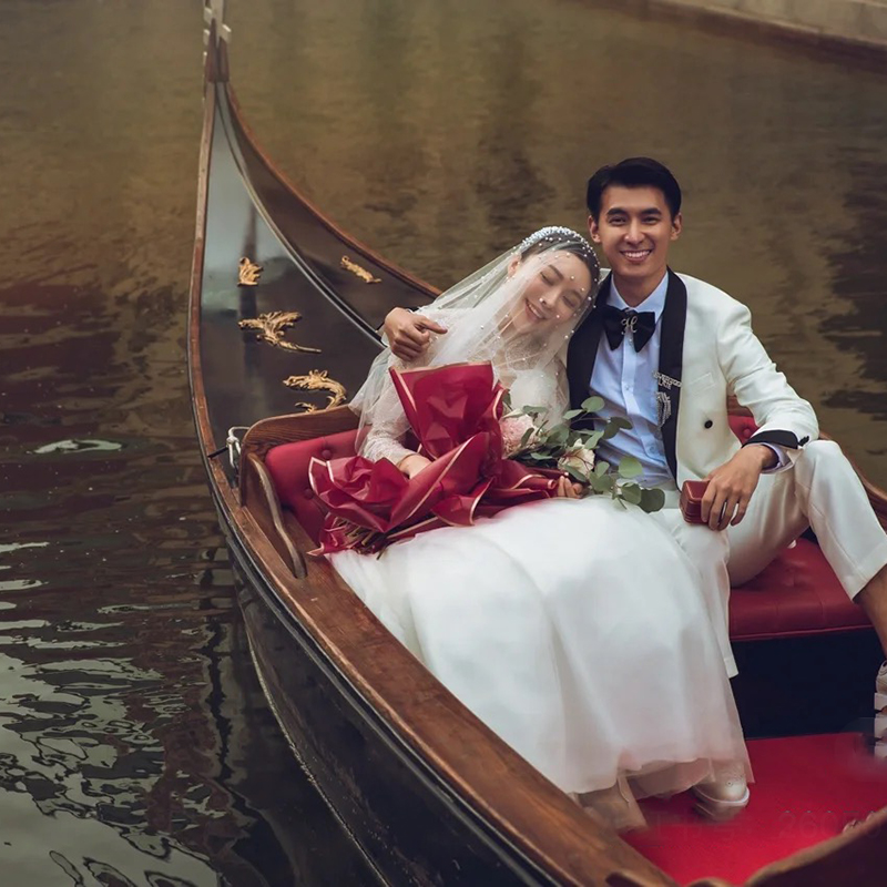 威尼斯貢多拉攝影景觀裝飾歐式木船